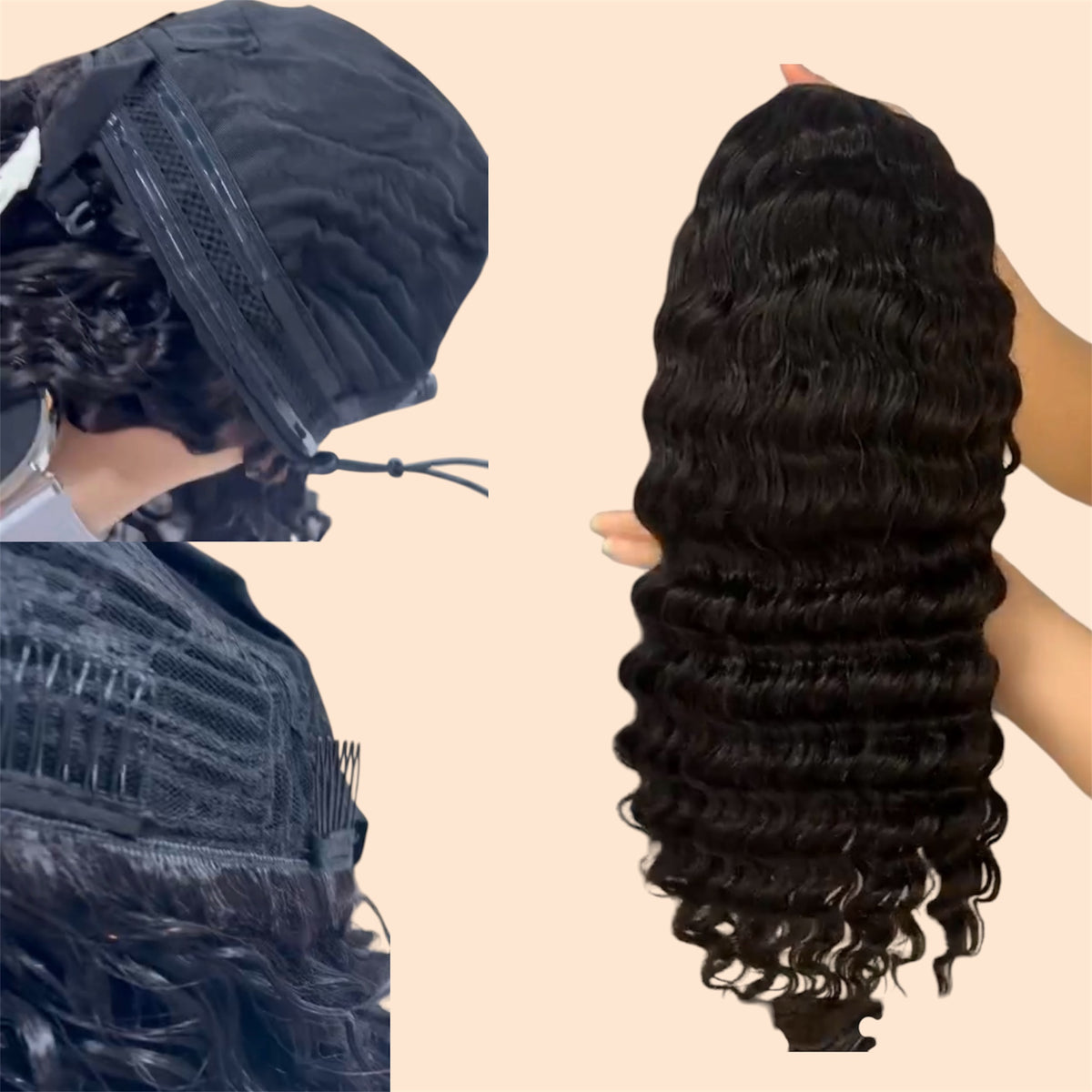 Flip Over Wig Deep Curly