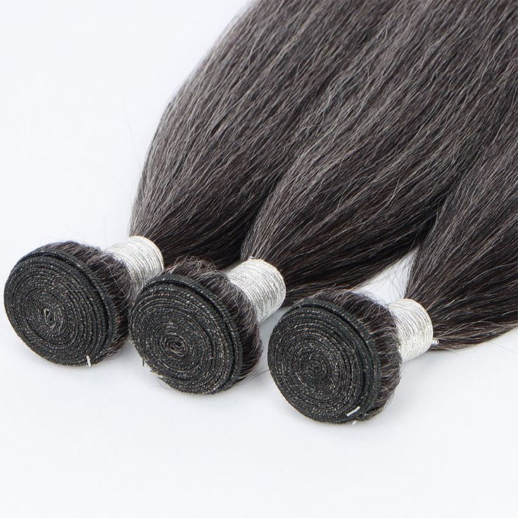 Hair Bundles Kinky Strainght (Poivre et Sel)(Natural Goddess)