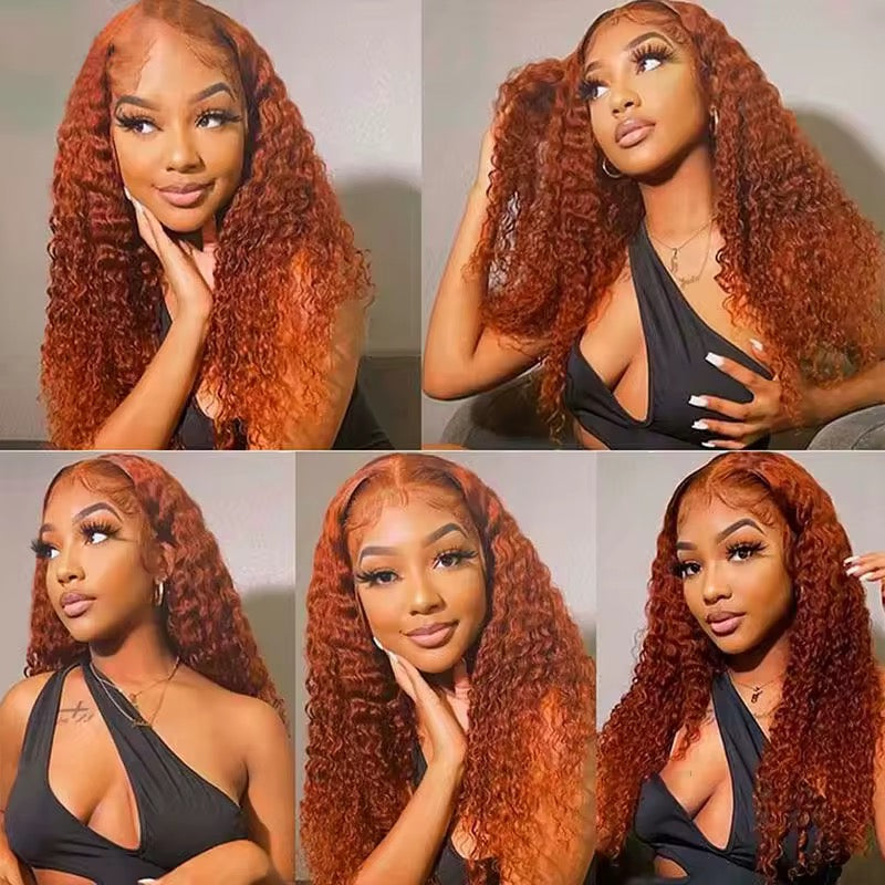 Wig sans colle 5x5 Jerry Curl ( Pure Orchid ) Color #350