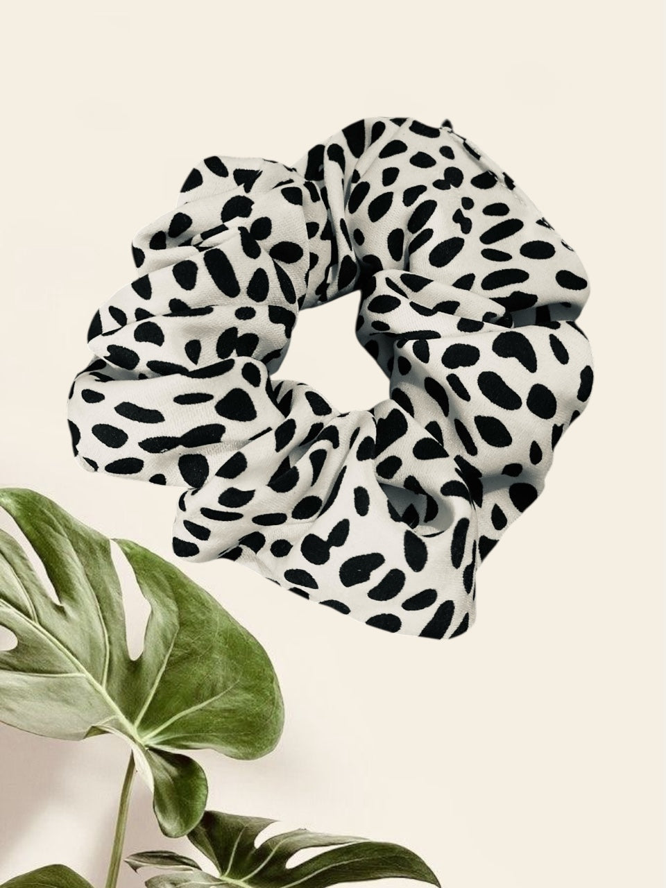 Scrunchie à Pois Noir